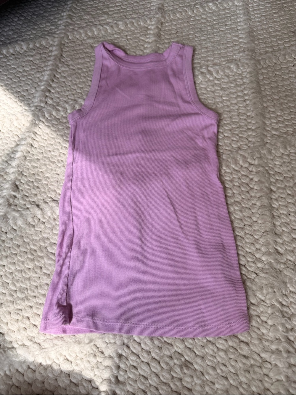 a new day Lavender Ribbed Tank Top